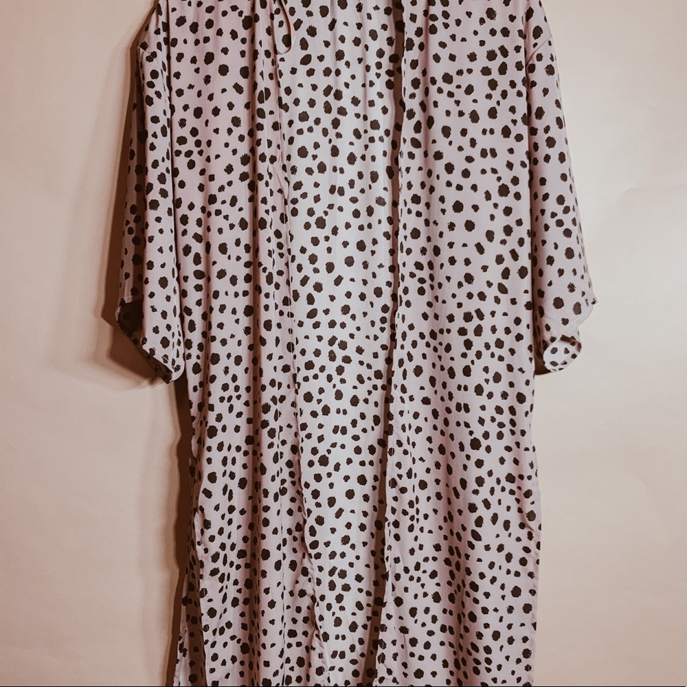 Animal print kimono